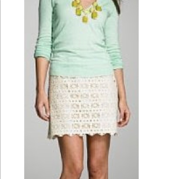 ❤️SOLD❤️ J. Crew Daisy Eyelet Scallop Hem Skirt - Picture 2 of 5